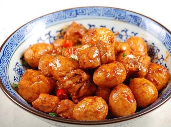 鹌鹑锅贴蛋天天饮食牛肉酱图片