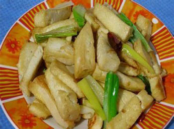 葱爆豆腐条_食谱大全_寻医问药食疗养生频道