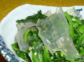 黄瓜拌菠菜粉皮_食谱大全_寻医问药食疗养生